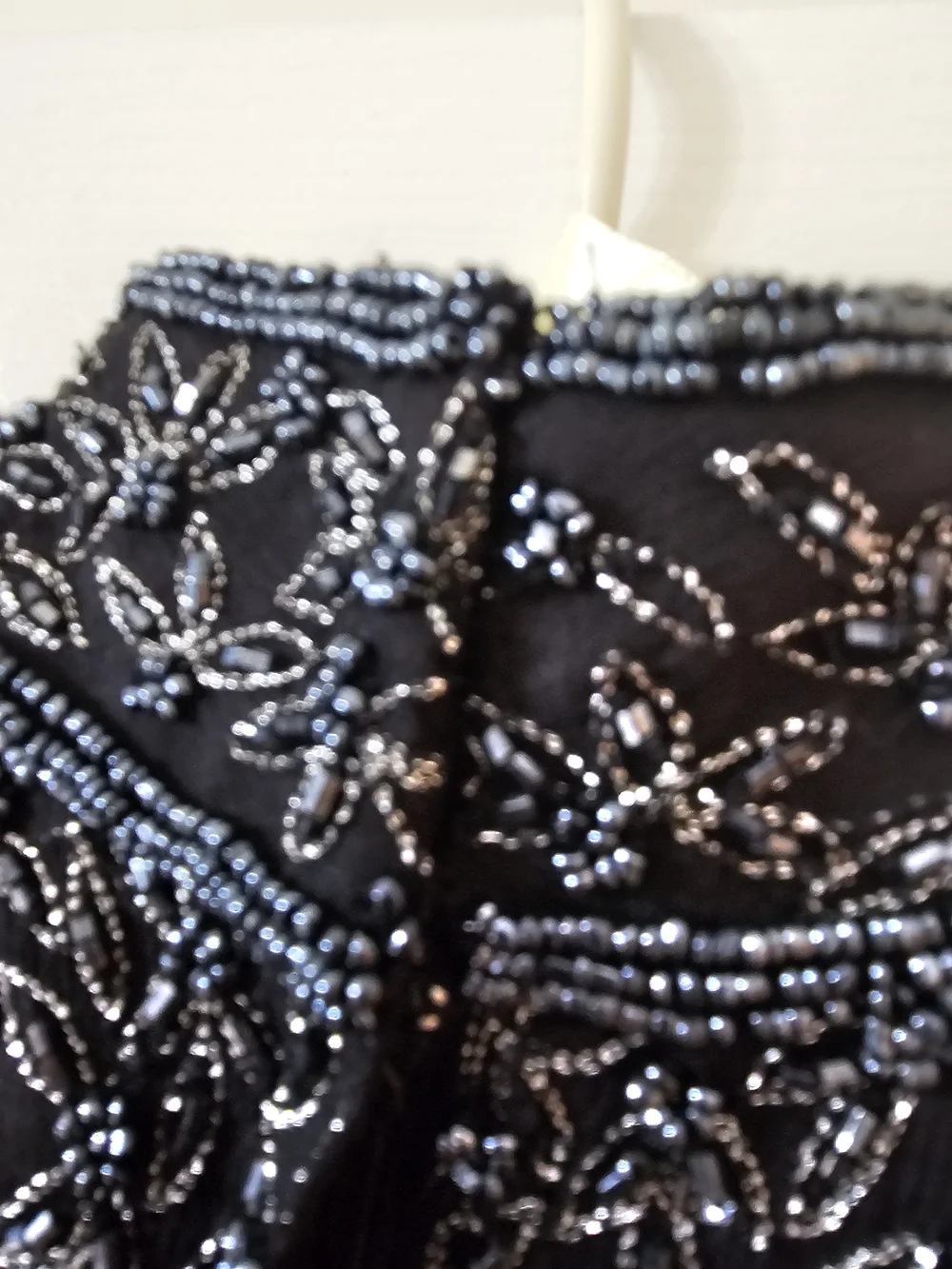 Adrianna Papell Black Beaded Sleeveless Top